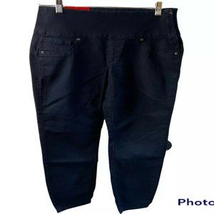 Spanx By Sara Blakely Womens Blue Denim Pull On Cropped Leggings Size Small 2-4